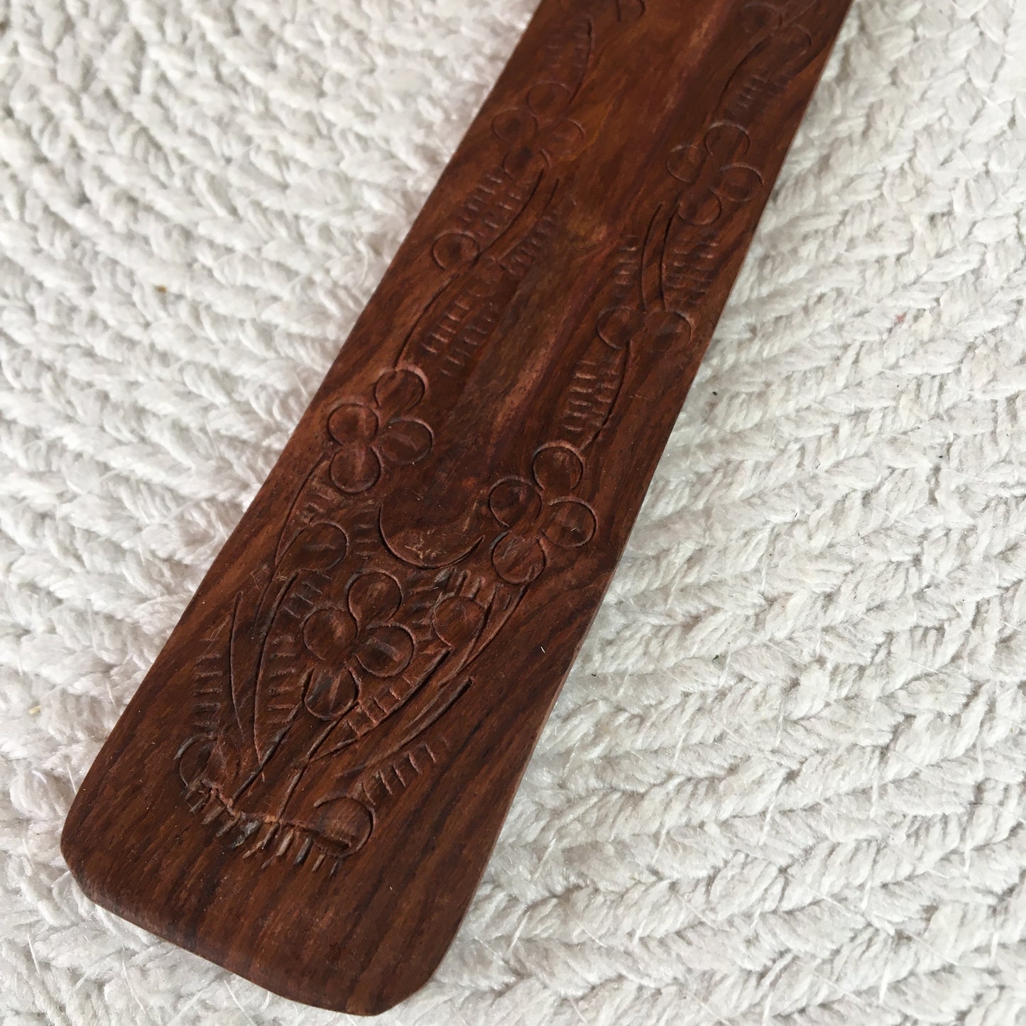 Carved Wood Incense Burner