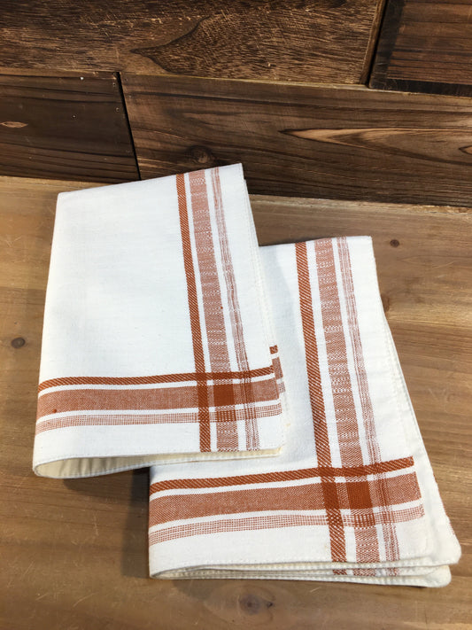 Set of 2 - Vintage Table Settings - Place Mats - Cloth Table Linens - 1970's Stye Kitchen - Mid Century Modern Dining - Vintage Dinner Date