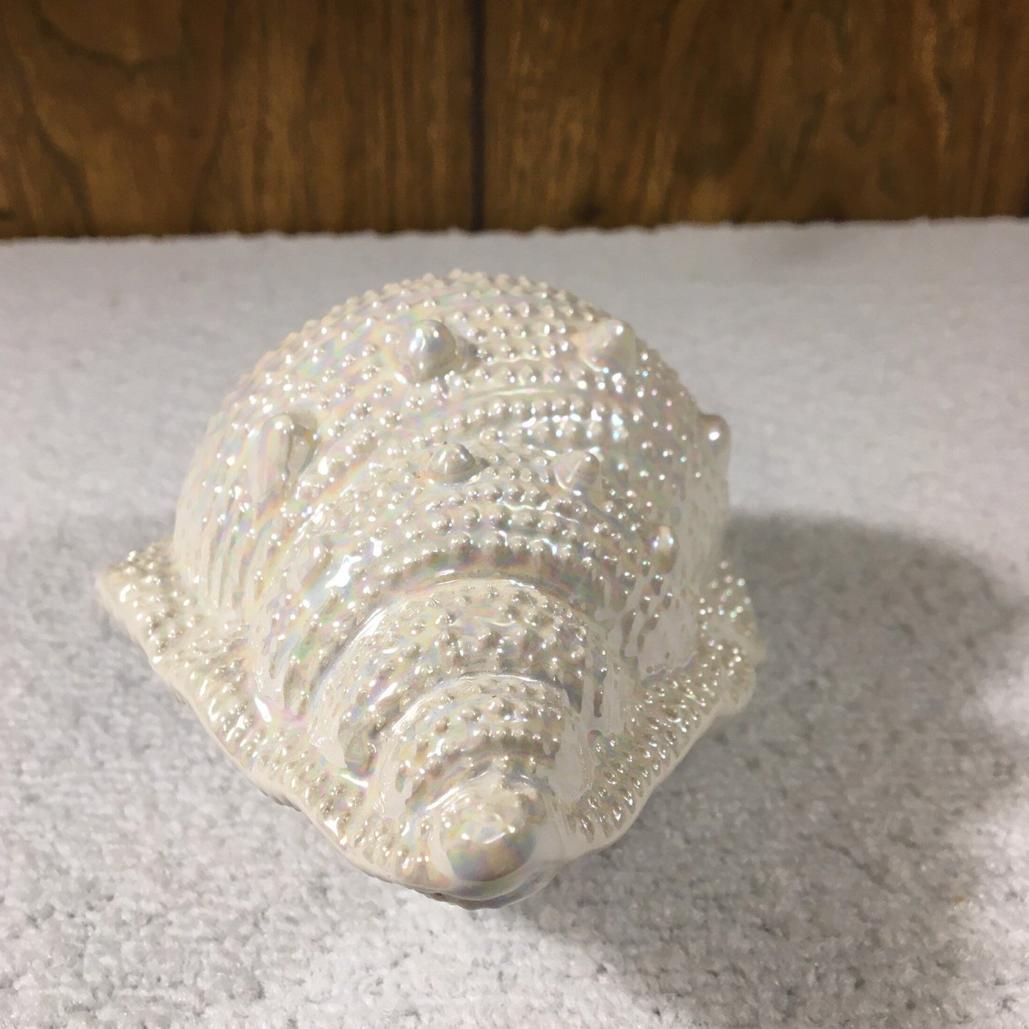 Vintage Opalescent Ceramic Conch Sea Shell