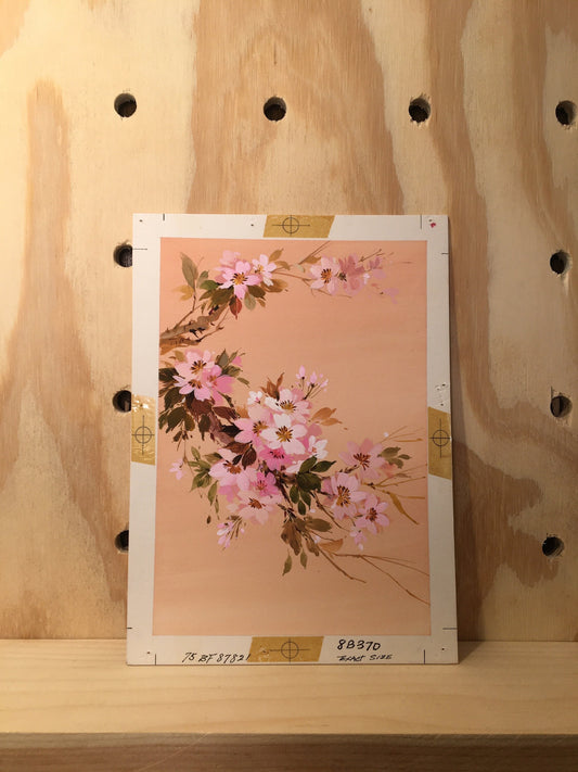 Vintage Artwork - Cherry Blossom Florals Painting