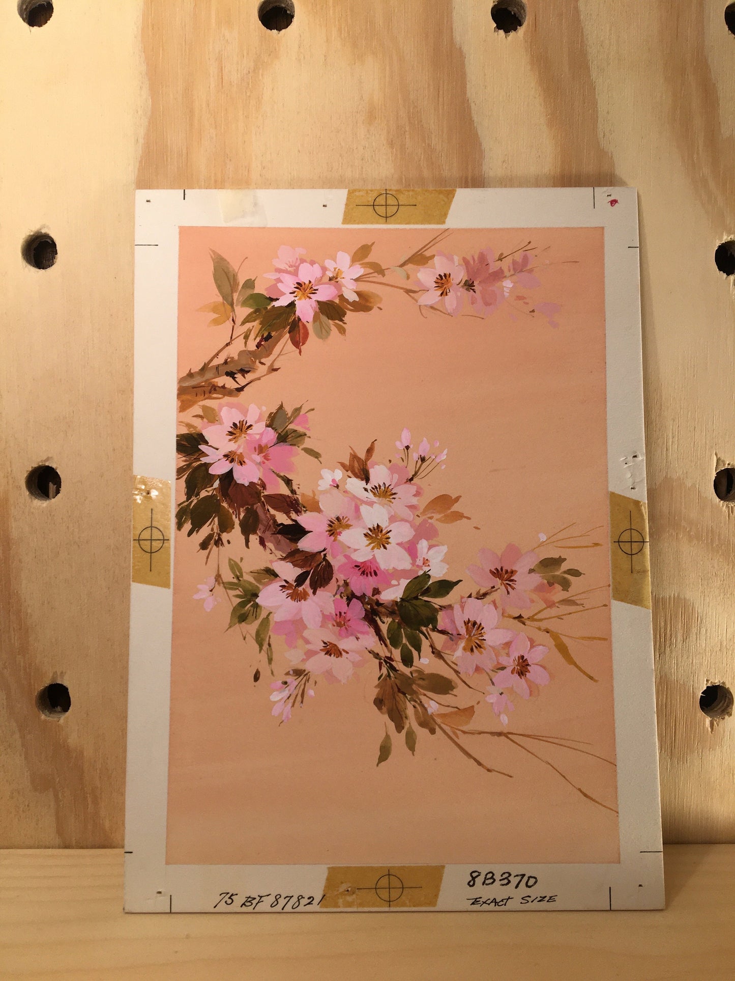 Vintage Artwork - Cherry Blossom Florals Painting