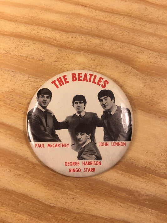 Vintage Band Pins - Rock N’ Roll Pinback Button - The Beatles Pin - Music Lover Gift Idea - Classic Rock Memorabilia - Beatlemania