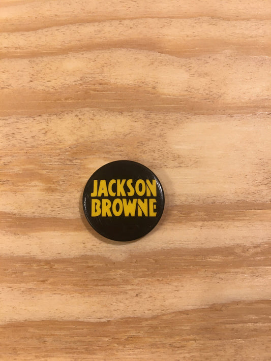 Vintage Band Pins - Rock N’ Roll Pinback Button - Jackson Browne Pin - Music Lover Gift Idea - Classic Rock Memorabilia