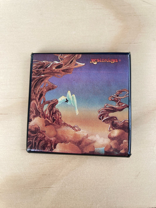 Vintage Band Pinback Button - Yes Yesterdays 1975 Album Pin