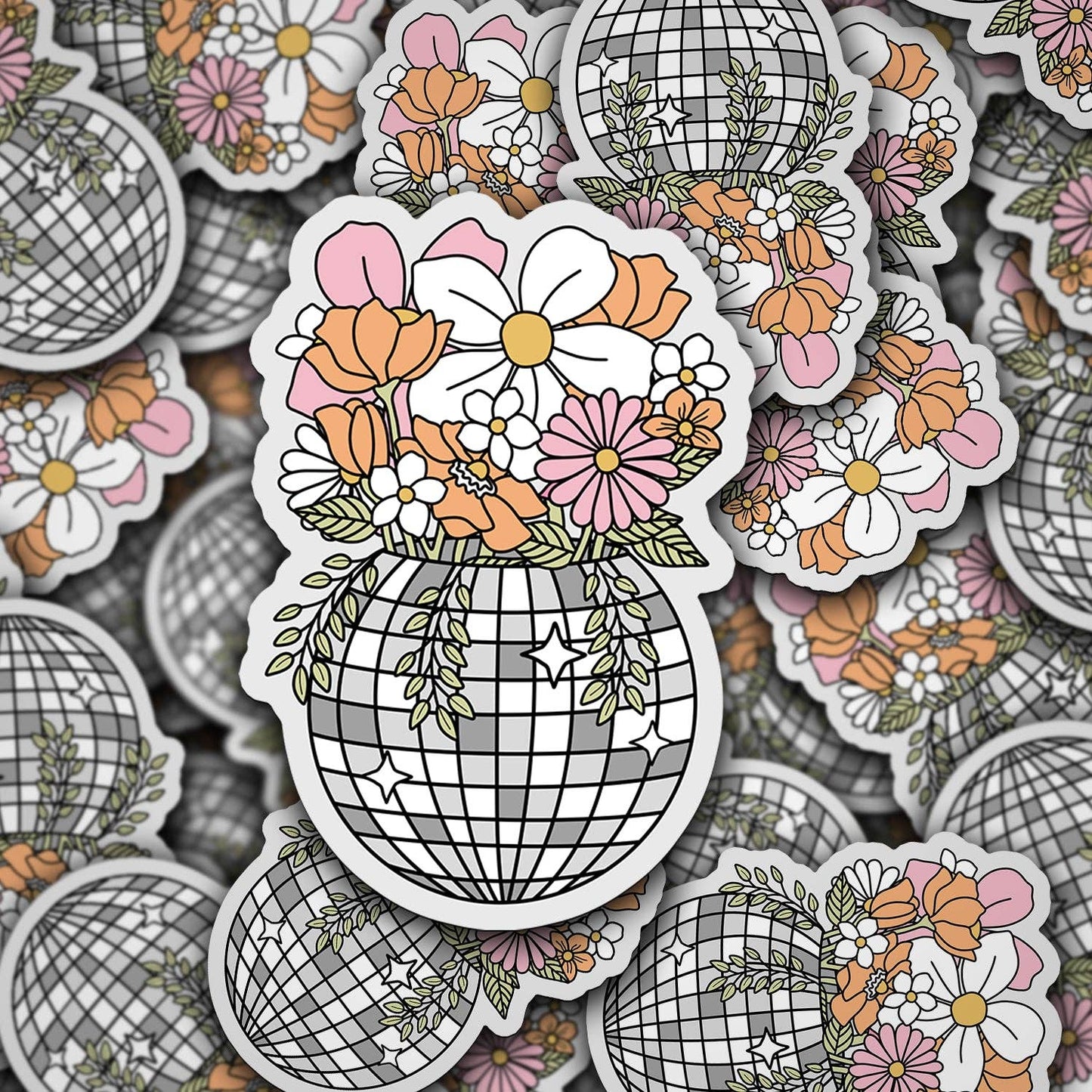 Disco Flowerpot Sticker : Sonny Rising